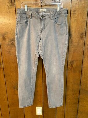 Old Navy Gray Wash Ankle Slim Jeans